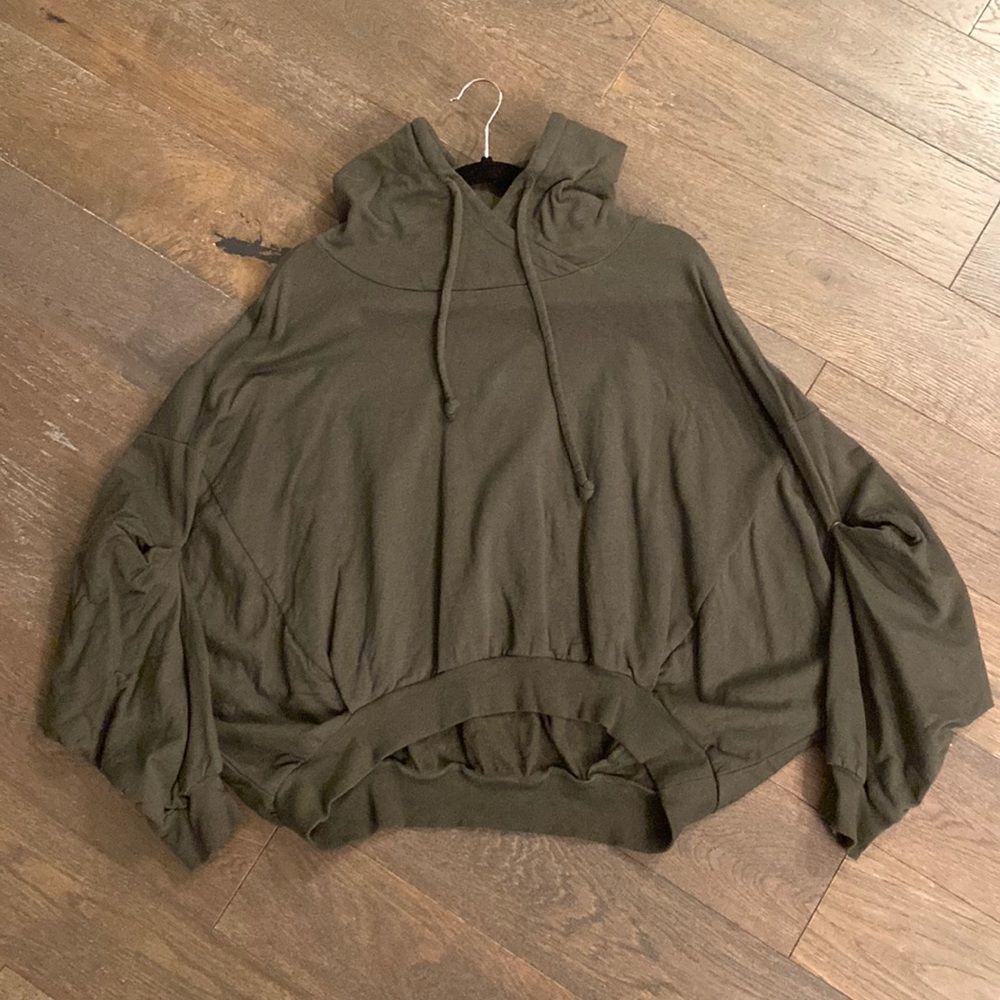 Young Fabulous & Broke Green Connected-Arm Sweatshirt